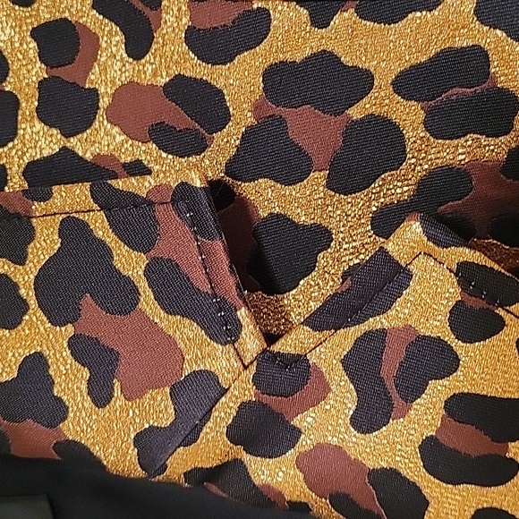 NWT St. John leopard print blazer, size 4 - Picture 3 of 6